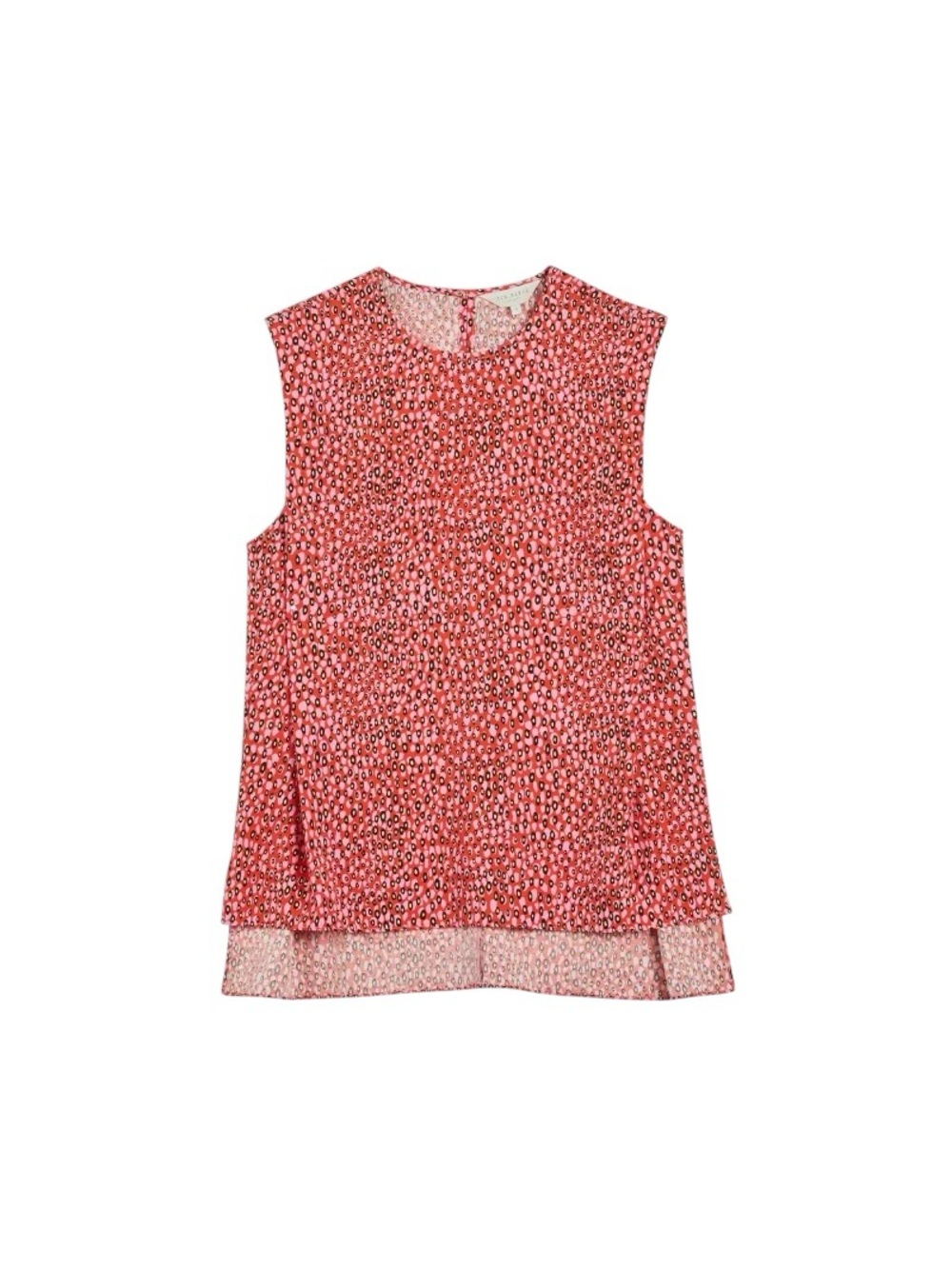 Ted Baker London Meika Spot Print Woven Sleeveless Blouse 4 US10 Medium